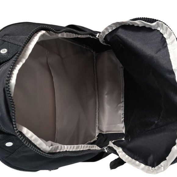 Vintage brand new Extra Large 47cm xl 17" Laptop Kipling Seoul Backpack black - Picture 7 of 12